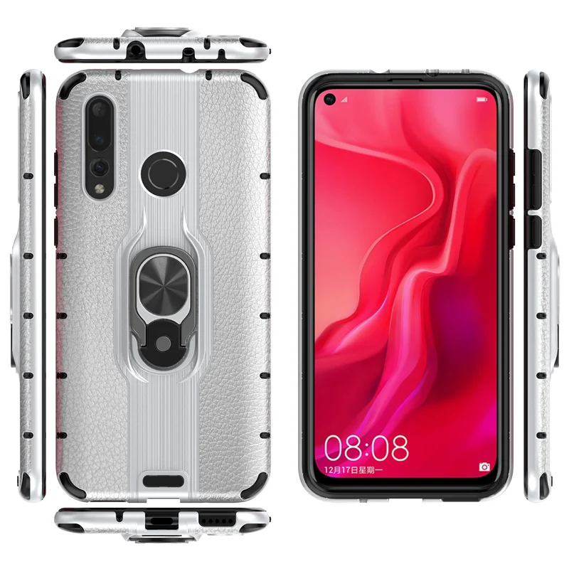 Чехол для huawei Nova 4 чехол кольцо Броня магнитный держатель ударопрочный мягкие чехлы для телефона для huawei Nova 4 Чехлы Роскошные