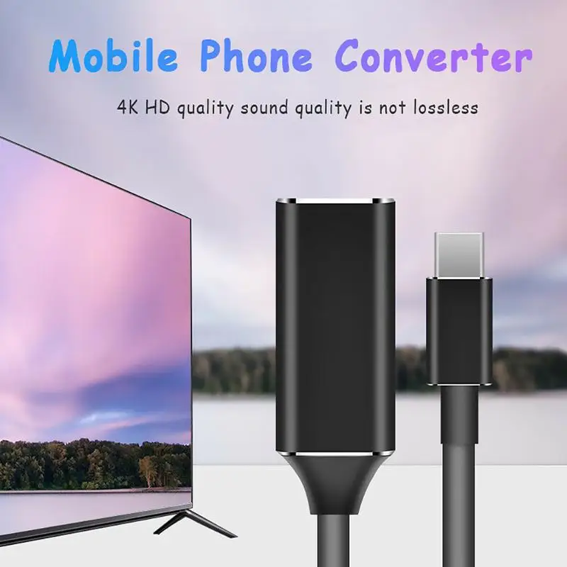 Usb type C к HDMI кабель адаптер продуманное производство длительный прочный 4K 30HZ USB3.1 к HDMI конвертер «Папа-мама»