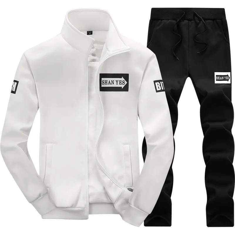 Men's Tracksuit Spring Sportswear 2 Piece Set Sporting Suit Jacket+Pant SweatsuitS Men Clothing Autumn Tracksuits Male Outwear Men's Tracksuit Spring Sportswear 2 Piece Set Sporting Suit Jacket+Pant SweatsuitS Men Clothing Autumn Tracksuits Male Outwear