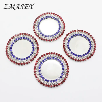 

Rhinestone Bottle Cap Tray, 10 Pcs Per Package, Diameter 25mm, Double Drain Drill Button, Key Cap Cover, DIY, Jewelry Making