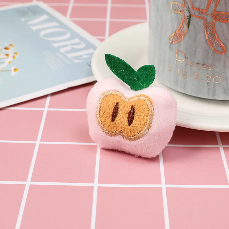5/10/20 шт. мультфильм Симпатичные Фрукты хлопковая набивка орнамент "сделай сам" для творчества детская одежда сумка с шарфом, аксессуары из ткани Арт Декор - Цвет: Apple