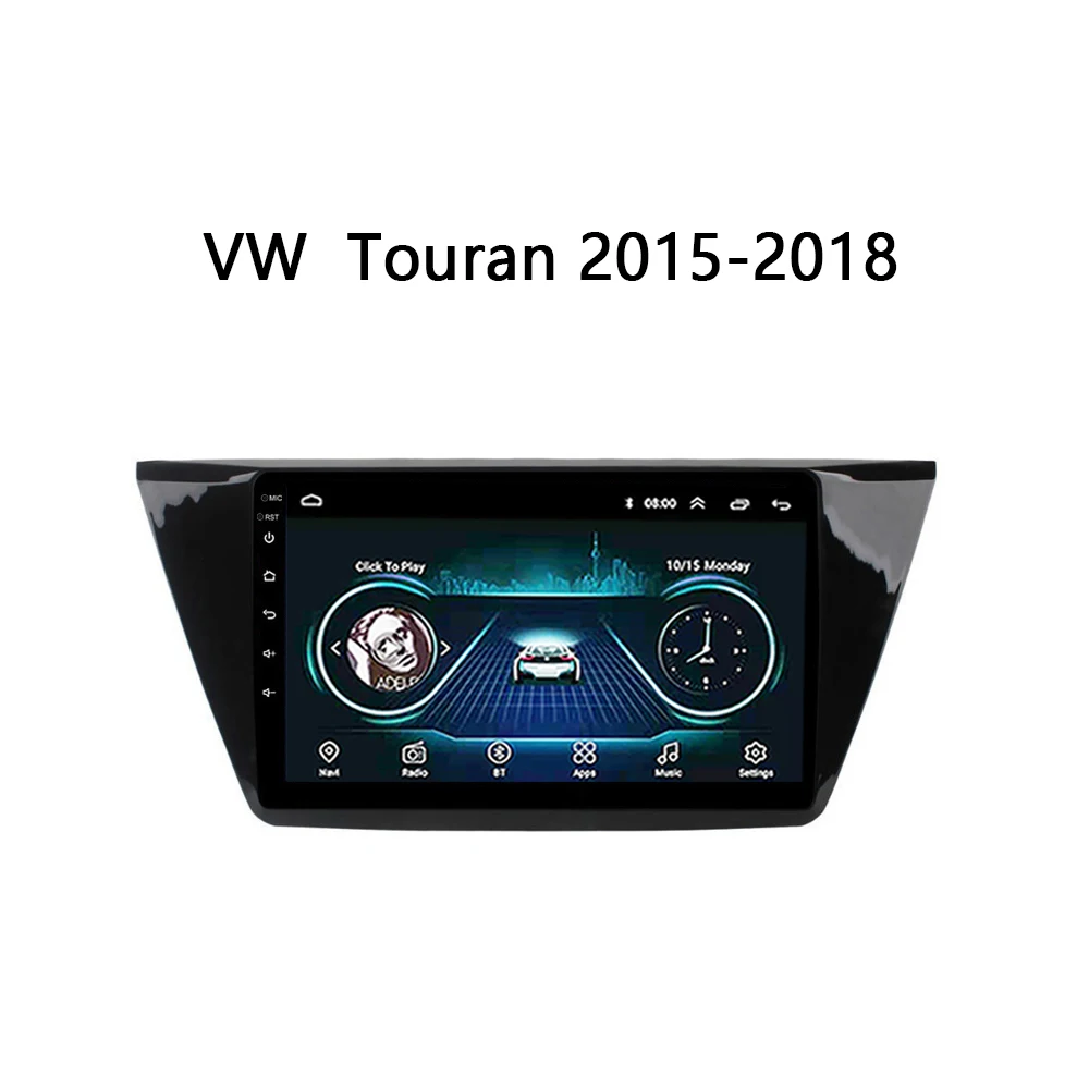 Автомагнитола для Touran 2015 2016 2017 2018 Автомобильная Мультимедийная система DVD-плеер с