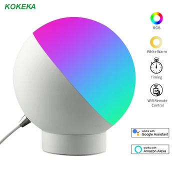 

Smart Desk Lamp Wi-Fi Mobile Phone Remote Control Compatible with Amazon Alexa Google Home Controlled 7W Dimmable Eye Protection