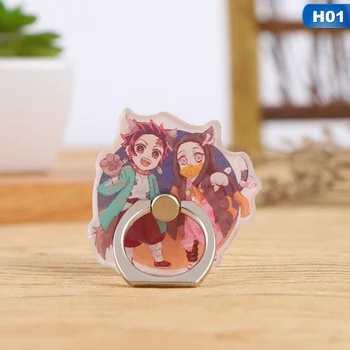 

New High Quality Anime Demon Slayer Phone Holder Cute Fun Acrylic Cartoon Mobile Phone Holder