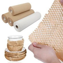 Papier artisanal pour emballage cadeau, papier Kraft fait à la main pour fleurs, fête d'anniversaire, mariage, nid d'abeille