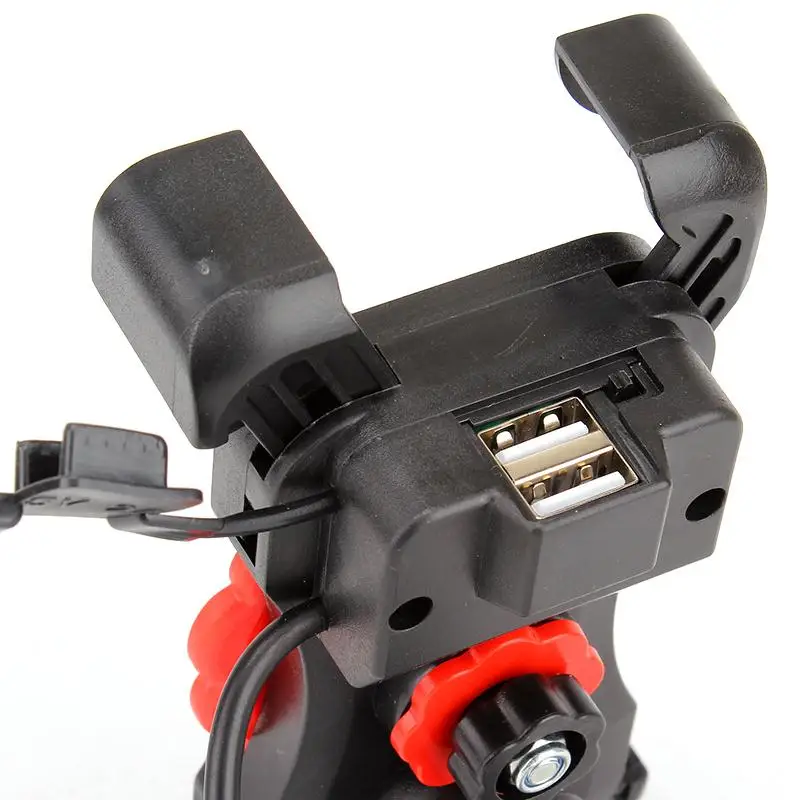 Dual USB Port 12V Waterproof Motocross Motorcycle Handlebar Charger 5V 2A Adapter Power Supply USB Socket ATV for Phone Mobile