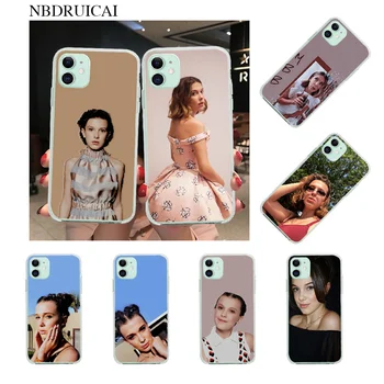 

NBDRUICAI Millie Bobby Brown Black Soft Shell Phone Case Capa for iPhone 11 pro XS MAX 8 7 6 6S Plus X 5S SE XR cover