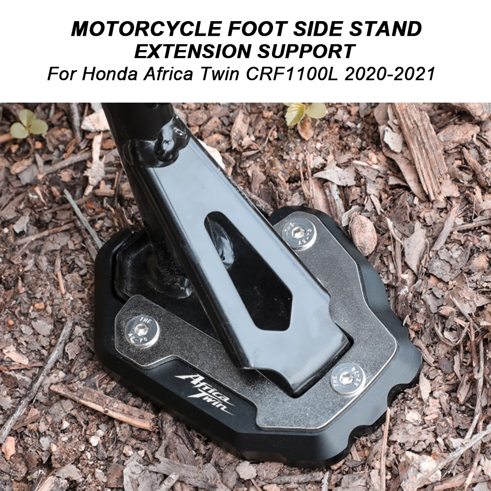 2021 Motorcycle Kickstand Foot Side Stand Extension Pad Support Plate For Honda CRF1100L CRF 1100 L L4 Africa Twin 2020 | Автомобили и