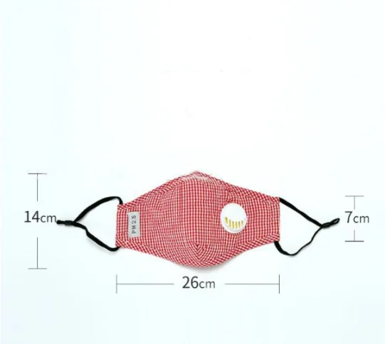 1 шт. унисекс хлопок дыхательный клапан PM2.5 рот маска против пыли против загрязнений маска ткань угольный фильтр респиратор