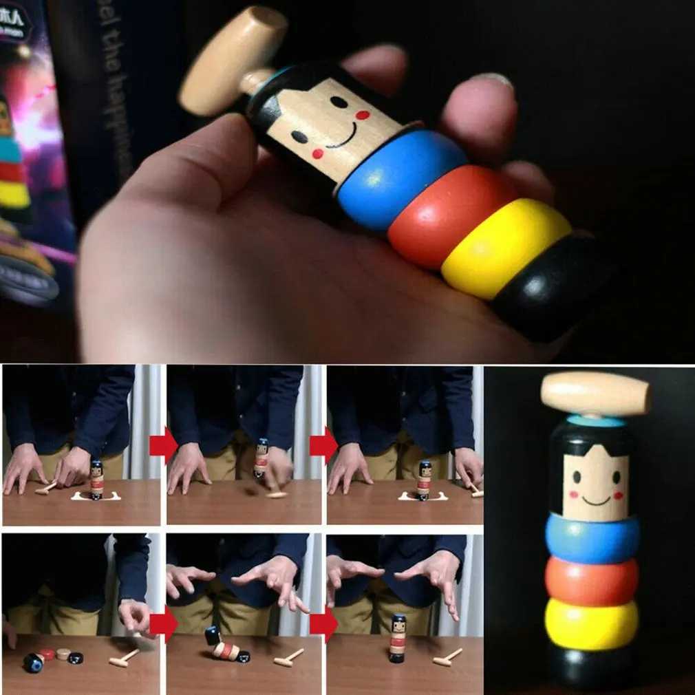 Забавная игрушка Волшебный подарок маленький деревянный Небьющийся человек кукла забавная игрушка подарок для взрослых детей