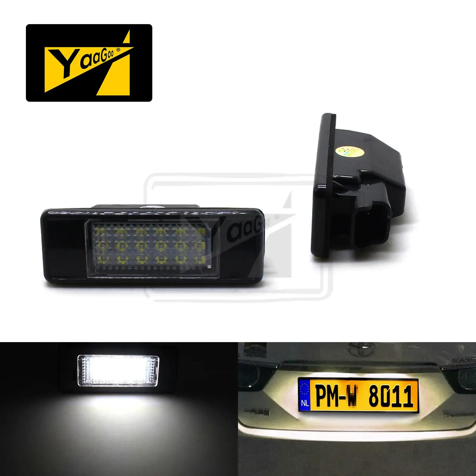 YaaGoo для peugeot 207 307 308 406 407 светодиодный номерного знака светильник 508 4008 106 1007