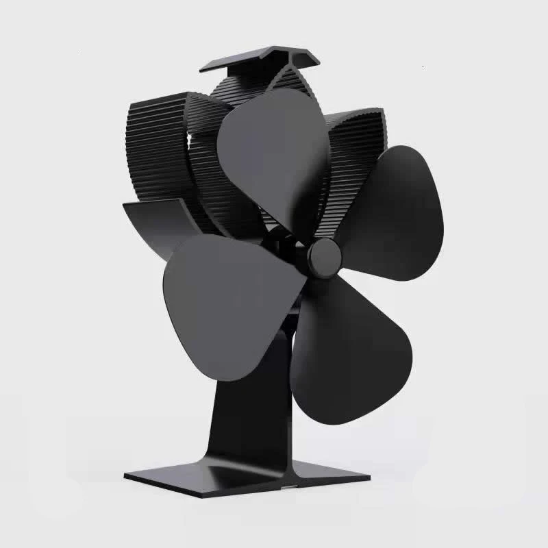 Four Leaf Fireplace Fan Pellet Stove Kit Alcohol Stove on Wood Burning  Stoves Electric Stoves Home Fireplaces Heat Driven Fan - AliExpress