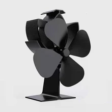 Quatro folha de lareira ventilador pelota fogão kit fogão a álcool em fogões a lenha fogões elétricos lareiras casa calor ventilador conduzido