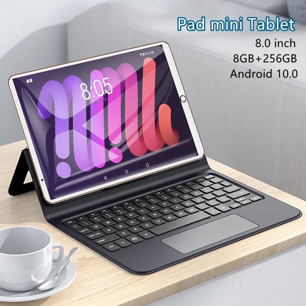 Tablet android Pad mini Tablete 8.1 inches Global Version tablet pc 8GB RAM+256GB ROM tablets Android 10.0 dual sim Tablet tablet holder for car