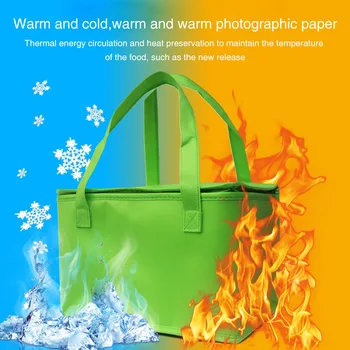 

Food Waterproof Portable Ice Pack Picnic Aluminum Foil Lunch Box Delivery Insulated Bag Foldable Large Capacity Cooler Thermal