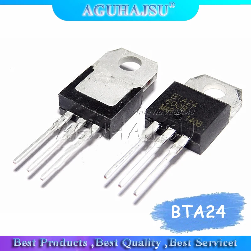 10 шт. BTA24-600B BTA24-600 BTA24 Triacs 25 ампер 600 вольт до-220 Новый оригинал | Электронные