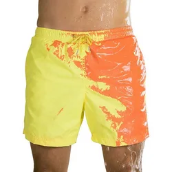 Short de plage magique changement de couleur pour hommes, maillot de bain court d'été 2021 