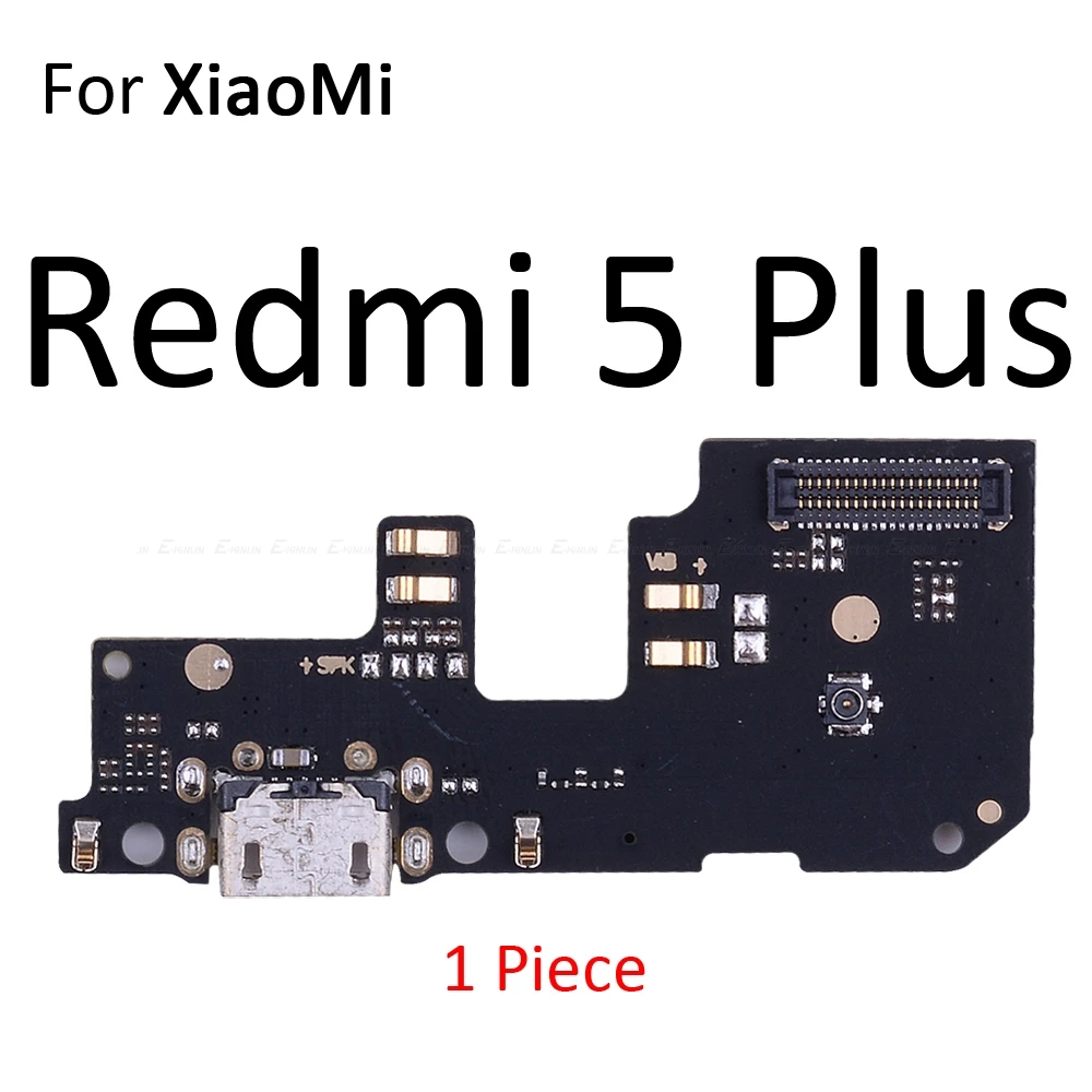 For Redmi 5 Plus Соединительная плата для зарядки, гибкий кабель с микрофоном для XiaoMi PocoPhone F1 Redmi Note 7 6 5 Pro Plus 7A 6A S2 - Цвет: For Redmi 5 Plus