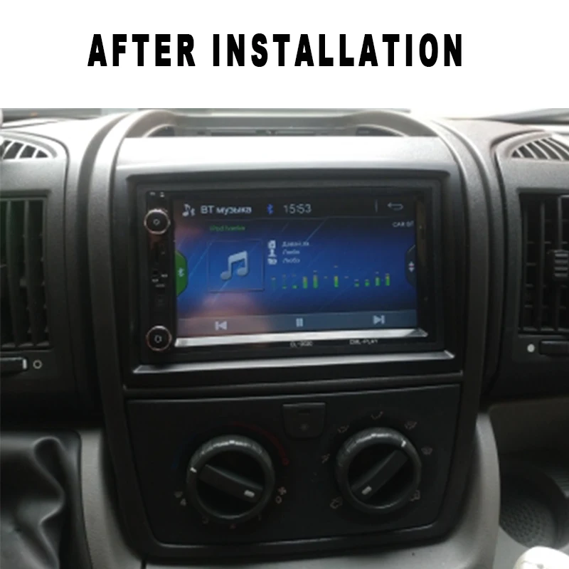 2 Din рамка для приборной доски для FIAT Ducato 2006+ Boxer 2006+ Peug* eot Citroen Jumper 2006+ CD DVD аудио тире крепление отделка Радио панель