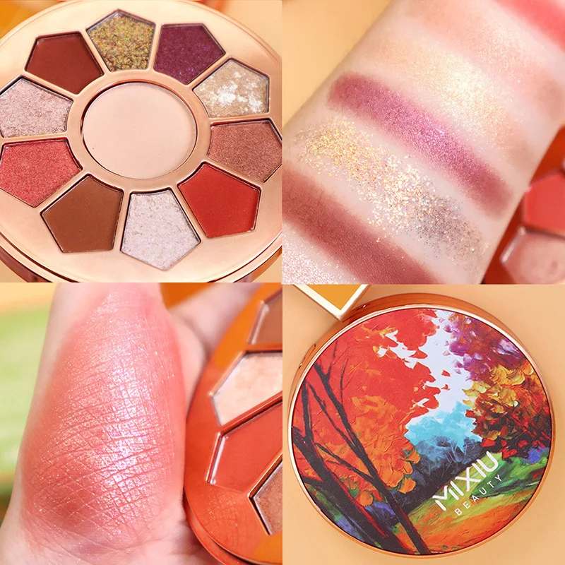 

Professional Nude Eye Shadow Beauty Palette Makeup Kit 11 Colors Matte Shimmer Glitter Waterproof Pigmented Eyeshadow Powder