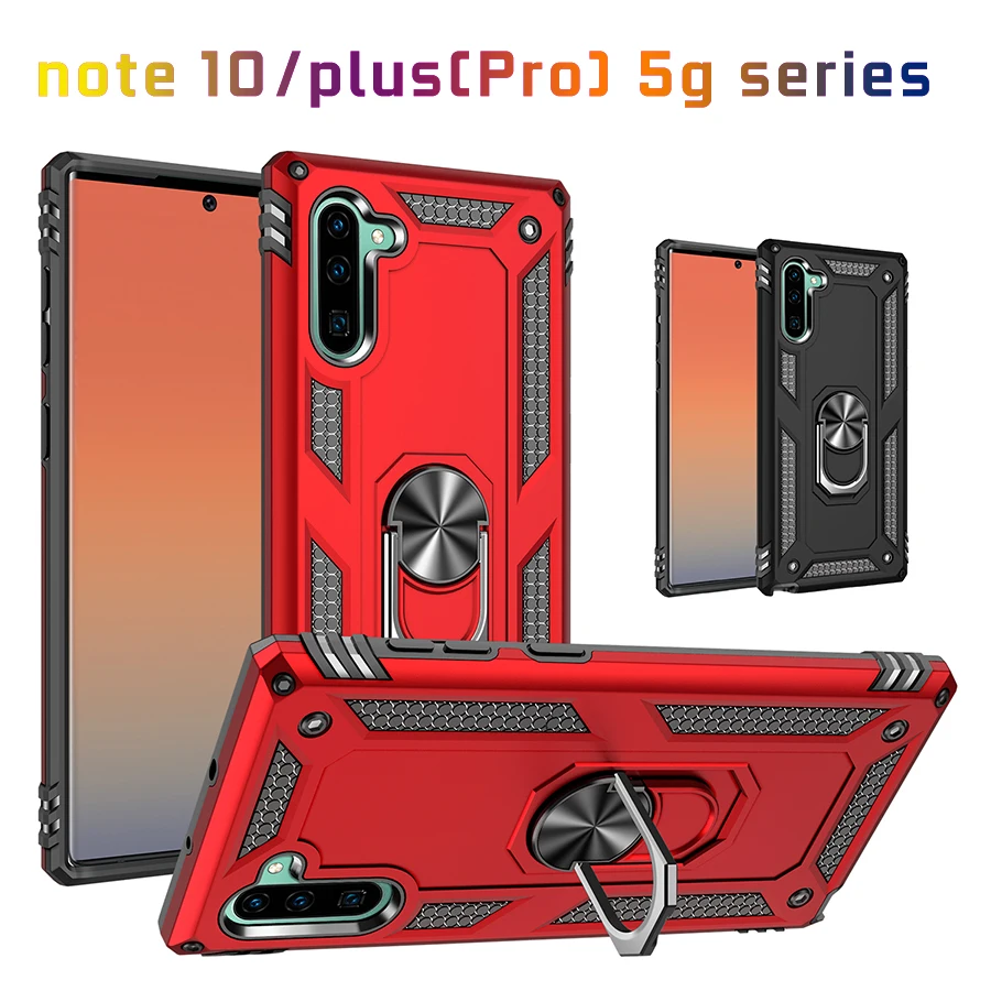 

g note 10 case 5g For Samsung Galaxy note10 Plus Pro 5 g Cases Kickstand magnetic cover sam 10plus 10+ protective Skin Bumper