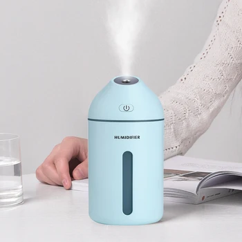 

320ml Mini Air Humidifier Soft Light USB Diffuser Car Moisturizing Air Purifier Cool Mist Maker