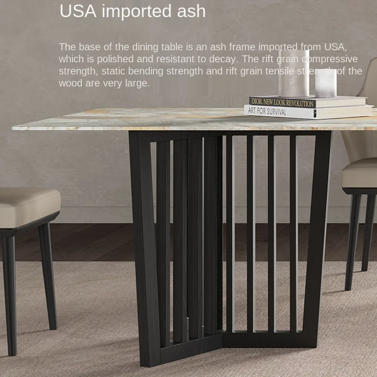 | طاولة طعام رخام بتصميم عصري