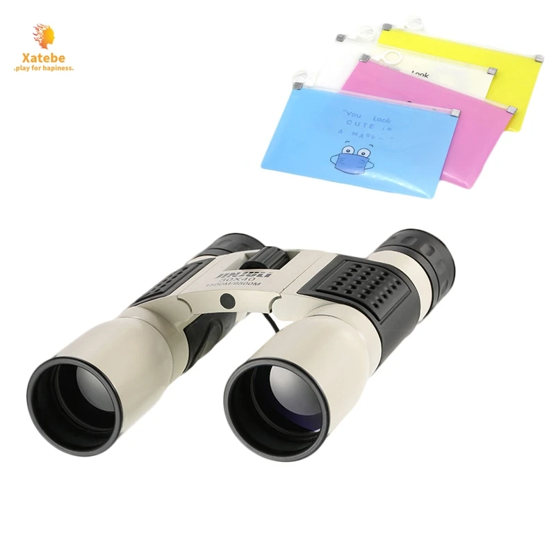 

30*40 Outdoor Hunting Anti-fog HD Binoculars Telescope High-Powered Binoculars with 4pcs Mask Storage Bags In Random Colors