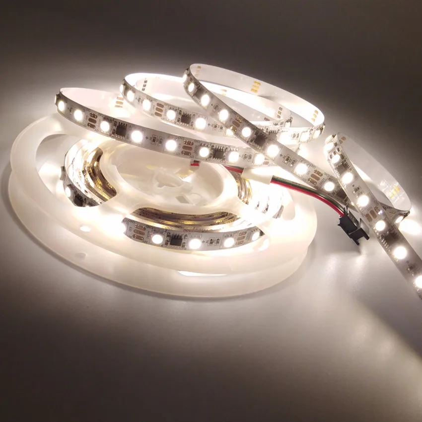US $220.00 SM16703upgrade of ws2811 addressable white led strip 12v 60 ledsm individually programable white color led tape