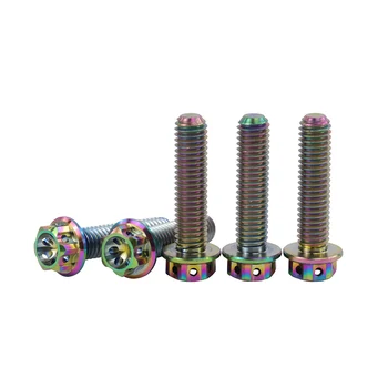 

5PCS motorcycle titanium screws bolts M6*1.0MM*15-45MM for honda Benelli yamaha Kawasaki Suzuki ornament
