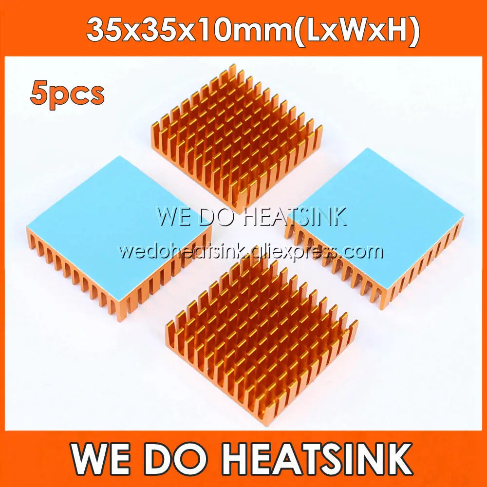 우리는 방열판 5pcs 35x35x10mm 슬롯을 수행합니다. VGA CPU BGA ..