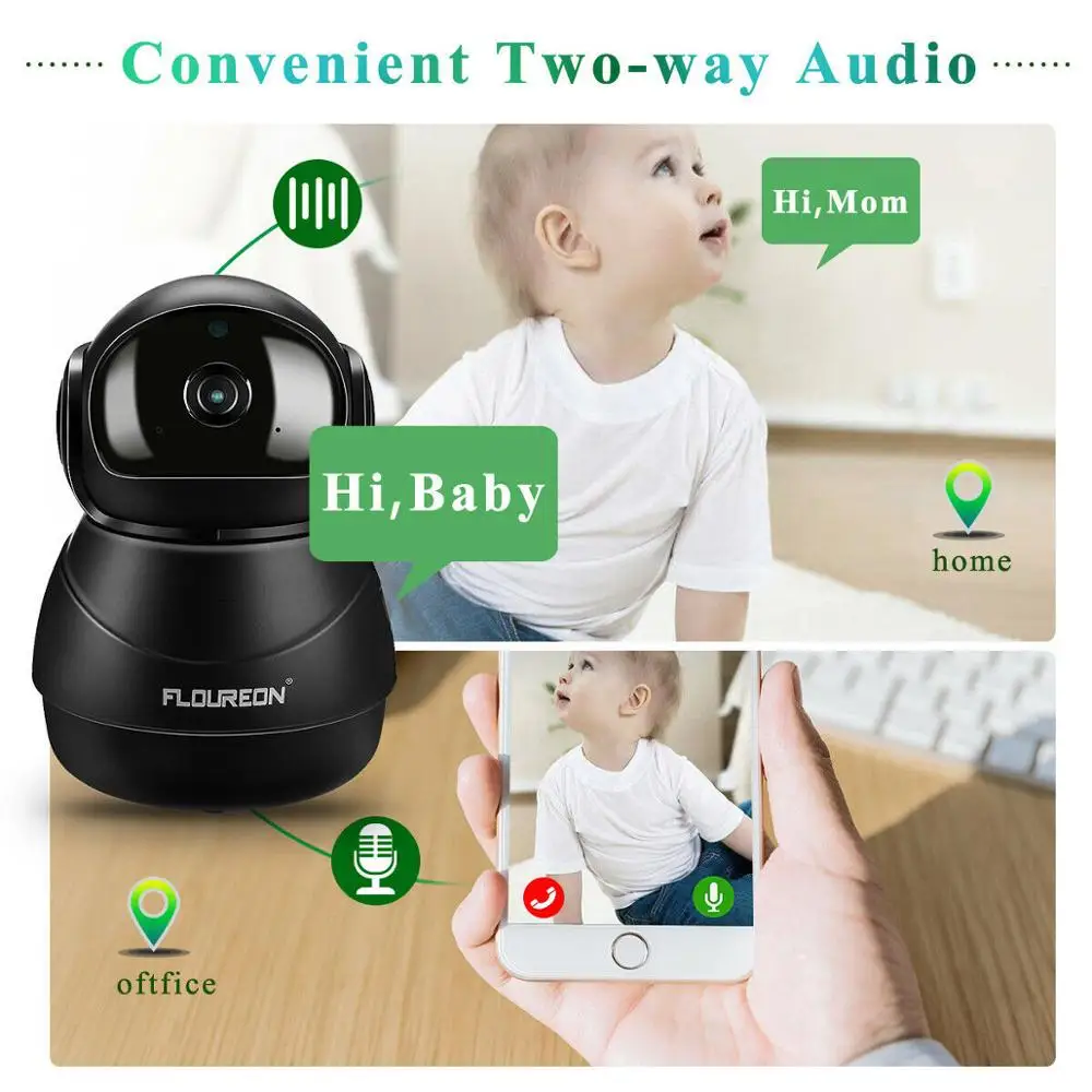 IP камера видеонаблюдения 1080P HD H.264 Wi Fi 2 0 МП|Радионяни| |