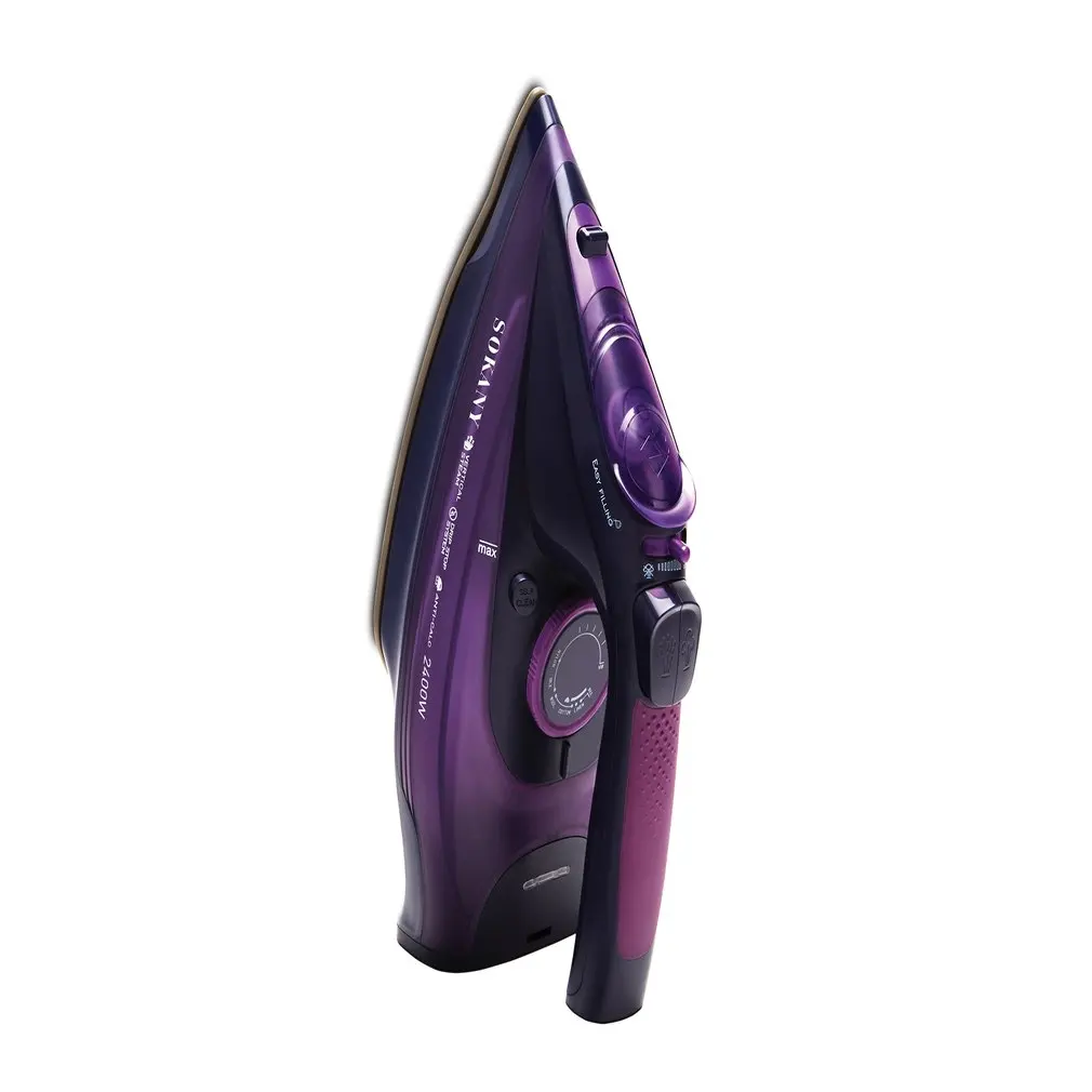 

SOARIN Mini Electric Steam Iron For Clothes Iron With 3 Gears Teflon Baseplate Foldable Handheld Flatiron For Home Traveling