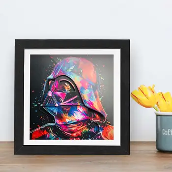 

Star Wars 3D Paper Sculpture Painting Creative Paper Carving Movie Pictures Wall Decor Posters Home Decor Gift For Living Room
