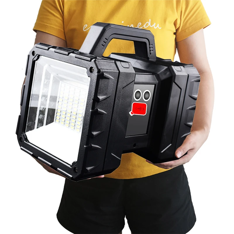 Linterna mano de doble cabezal para el trabajo, reflector superbrillante, impermeable, recargable por Usb, XHP100|Linternas y antorchas| - AliExpress
