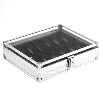 

1pcs12 Grid Leather Watches Display Show Storage Box Case Slots Jewelry Collection Storage Holder Organizer Holder Aluum Square