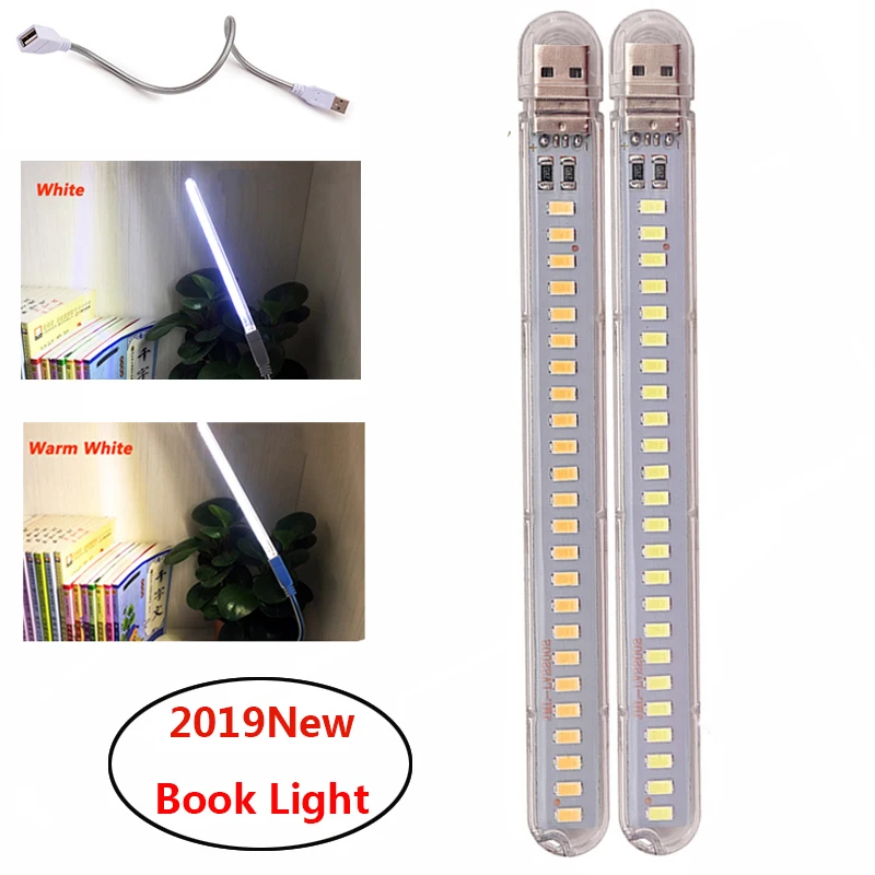 

Portable Light 24 Led Book Lamp USB Reading Lamp Student Book Light For Power Bank Laptop Emergency Night Light
