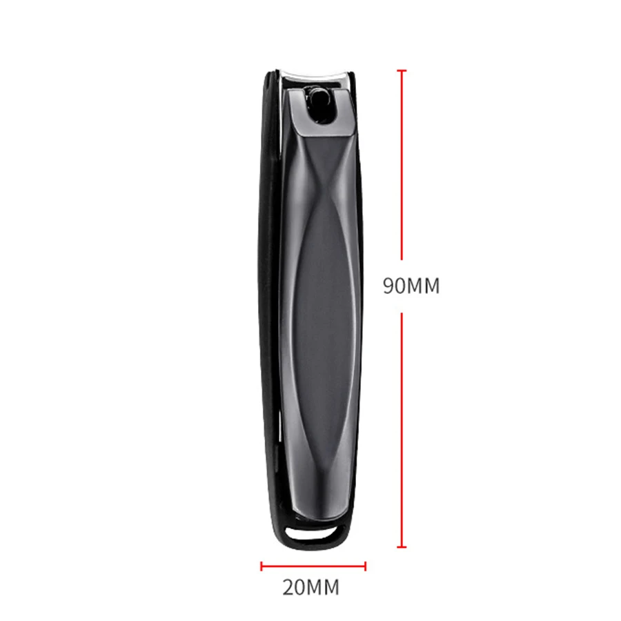 5 pcs Nail Clippers with Catcher No Splash Toenail Fingernail Clippers Stainless Steel Nail Cutter Trimmer Set