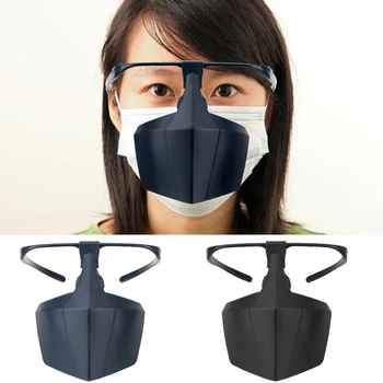

Plastic Protective Mask Against Droplets Isolation Face Mask Breathable Reusable Protective Cover Isolation Shield
