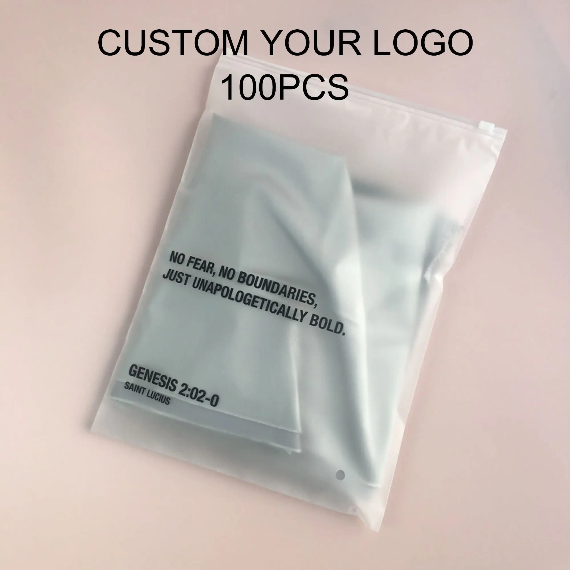 1000pcs On Sale Custom Frosted Zipper Bags Custom Packaging, 57 OFF