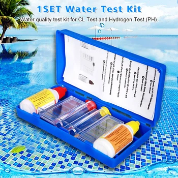 

Hot Tub Cleaning Chemicals Portable Hydroponics Hydrotool Swimming Pool Reagent Aquarium PH CL Water Test Kit Outdoor Practical