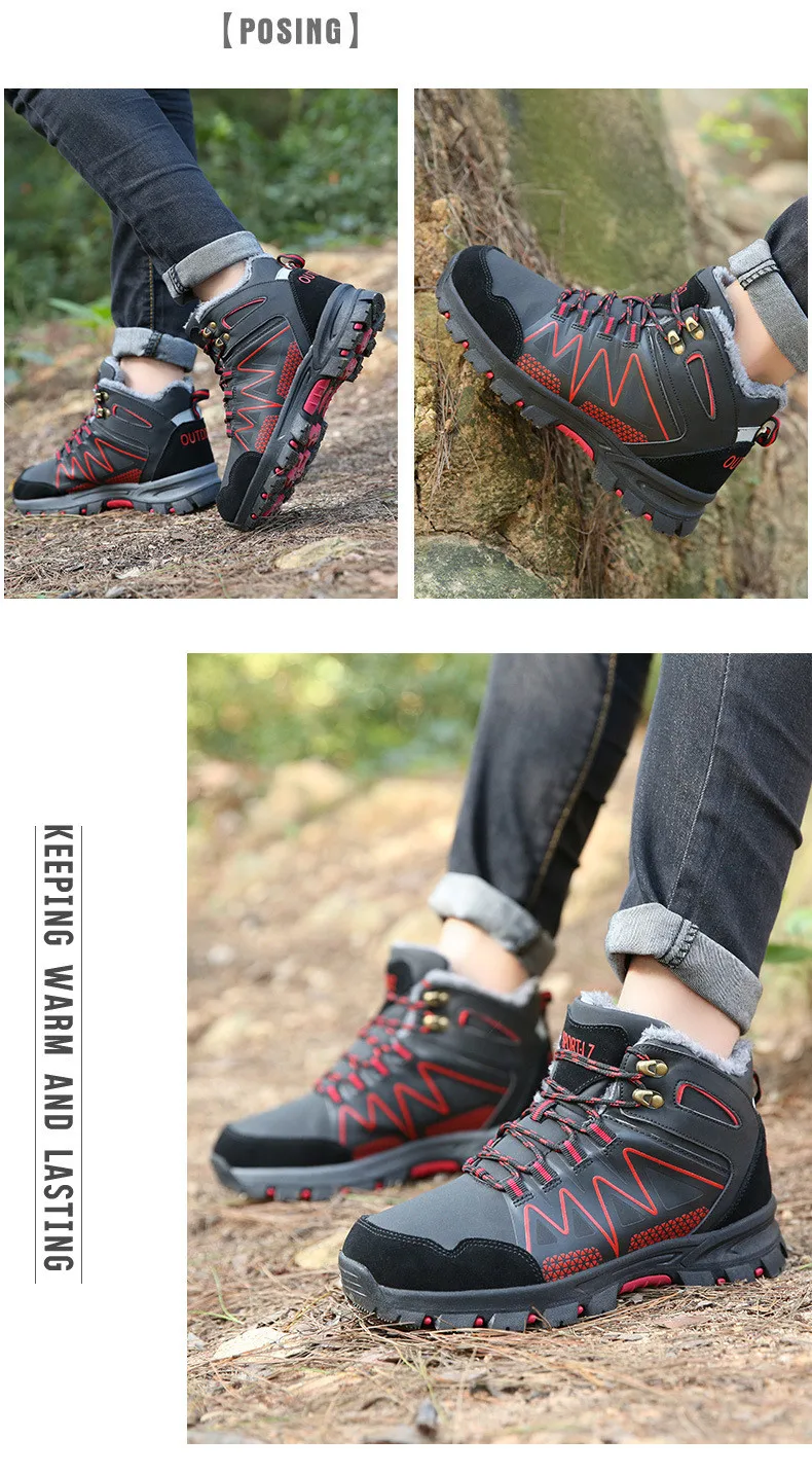 39-46 boots winter Comfortable warm Non-Slip winter men shoes#998MX
