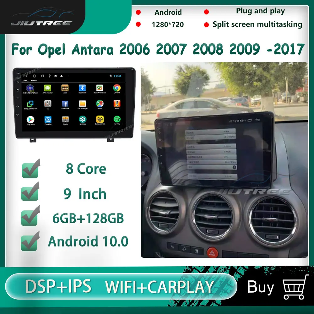 

For Opel Antara 2006 2007 2008 2009 2010 2011-2017 Car Radio Multimedia Video Player Navigation GPS Android 10 2din 6+128GB