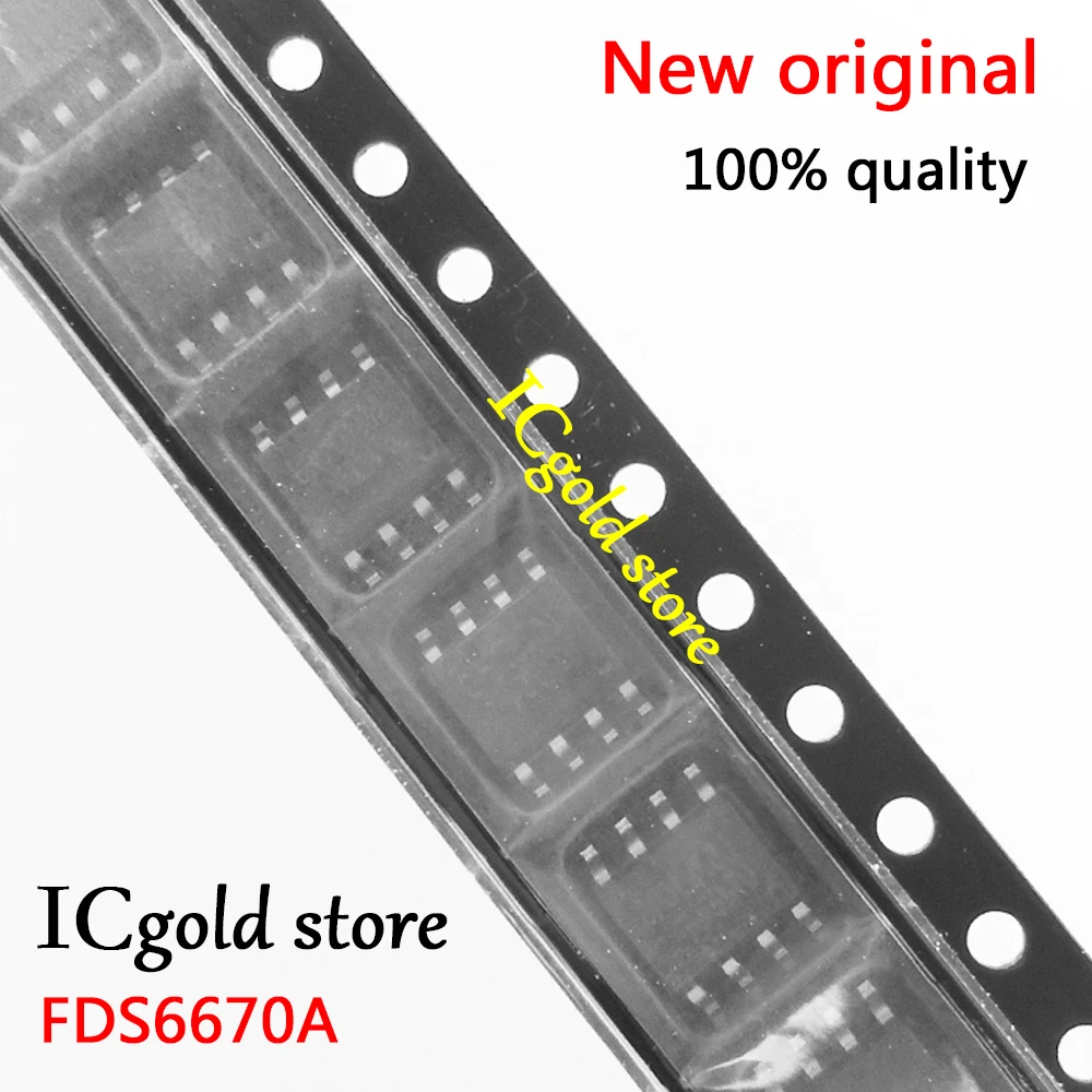 10 шт. FDS6670A FDS6670 6670A MOSFET SOP-8 | Электронные компоненты и принадлежности