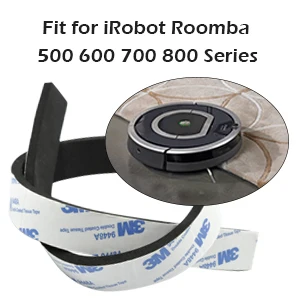 2 шт Мягкий бампер Roomba Защитите робота и мебель, пригодный для iRobot 671 Roomba 500 600 700 серии 800(2" X 0,8"