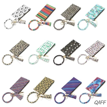 

Women Fashion Tassel Pendant Bracelet Wrist Bag Multipurpose O Key Ring Wallet