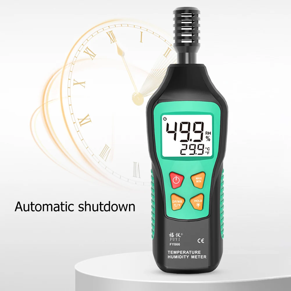Lcd Digital Handheld Thermometer Hygrometer Humidity Dew Point Wet Bulb