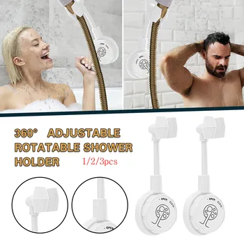 

Bathroom shower bracket adjustable swivel shower head wall-mounted fixed frame punch-free shower rack держатель для душа 20*
