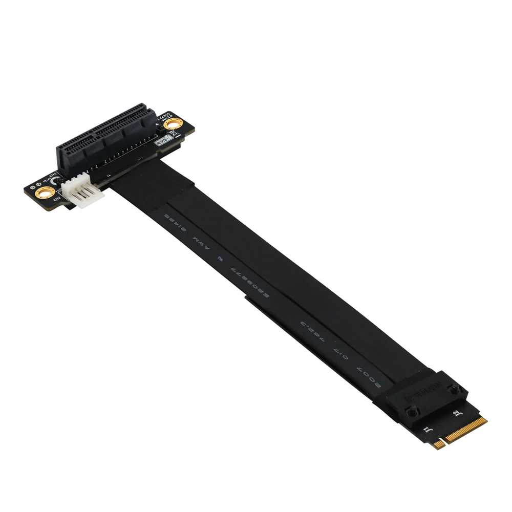 

Кабель расширения Riser PCIe x4 3,0, PCI Express 4x на M.2 NVMe M Key 2230 2242 2260 2280, кабель расширения карты Gen 3,0, кабель-удлинитель 32G/bps