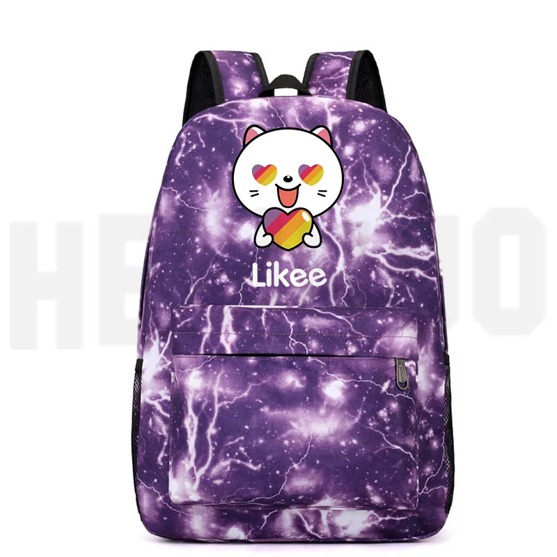 

LIKEE Backpack "LIKEE 1 (Like Video)" Laptop Travel Backpack Men Russia Type Zipper Casual Bookbag School Bags for Teenage Girls